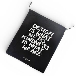 Kurt Geiger London Shoe Purse Black White Dust Bag 13” x 15.5”